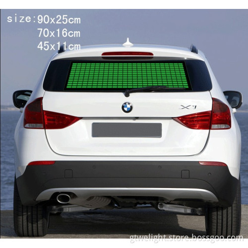 Green Light EL Equalizer Car Sticker Different Size
